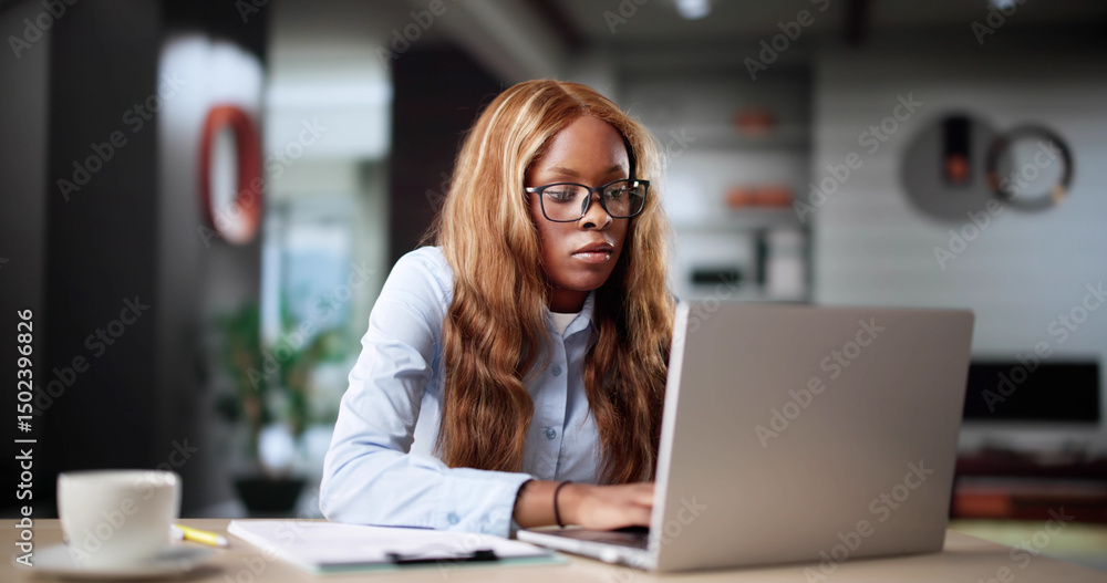 Woman Calculating Tax Bill On Laptop Computer Online Woman Calculating Tax Bill On Laptop Computer Online