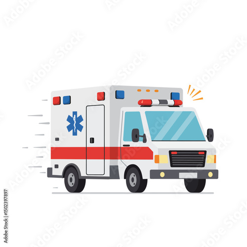 Ambulance Emergency Vehicle Illustration