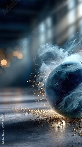 Women's Handball Sport Hall Background Banner. Generative AI