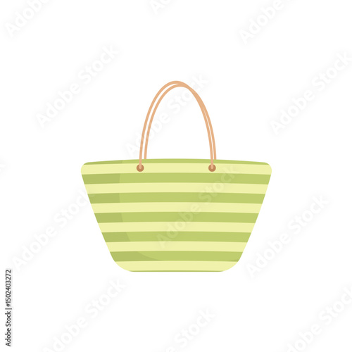 Minimalist Tote Bag Icon. Vector Illustration