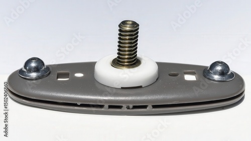 Beige glass tile for modern interior design. Generative AI