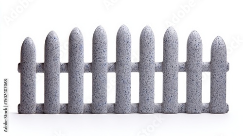 Plaster blinds on white background. Generative AI