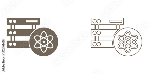 DATA SCIENCE icon. solid and line icon.