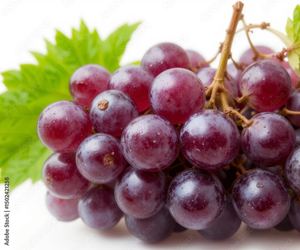 Fototapeta premium grape fruit white isolated background