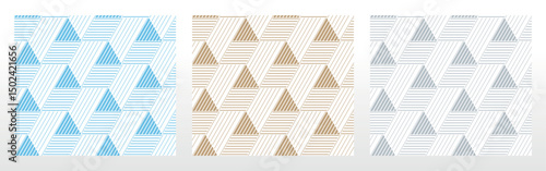 Wallpapers in the style of Baroque.. Set of colored floral ornaments. Seamless vector backgrounds Graphic patterns for fabric, wallpaper, packaging. Ornate Damask flower illustration