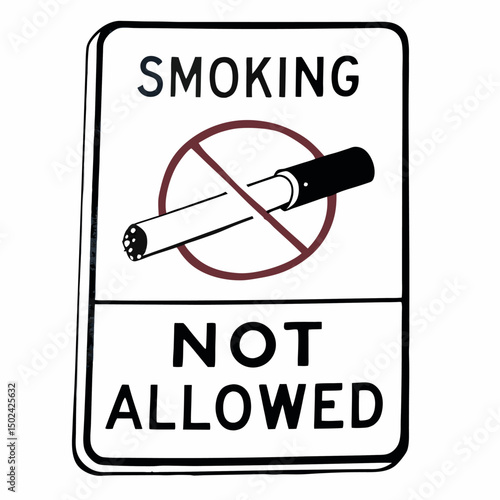Business prohibition concept with no parking, do not enter, and no smoking signs, a vector illustration for important messages and solutions