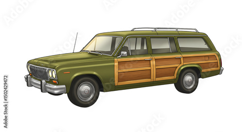 Olive Green station wagon