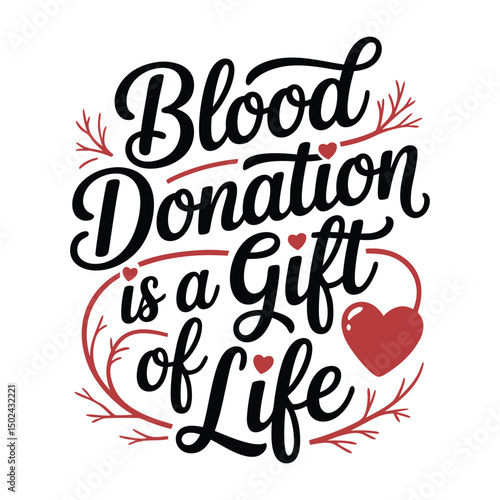 Blood Donor Day Awareness Campaign Design Red Cross Blood Drop and Medical Graphics