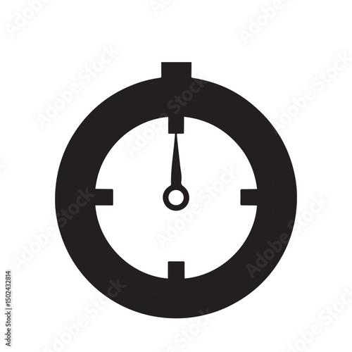 Free Download Time Management Icon Simple Stopwatch Illustration for Project Planning, Productivity, and Efficiency - GFXLoad