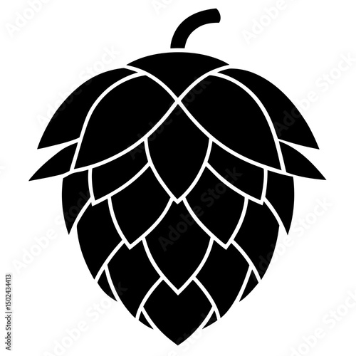 Hop Vector AI Graphic Design File on White Background