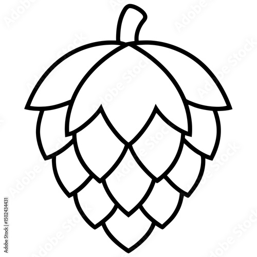 Hop Vector AI Graphic Design File on White Background