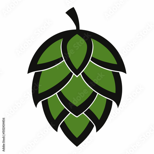 Hop Vector AI Graphic Design File on White Background