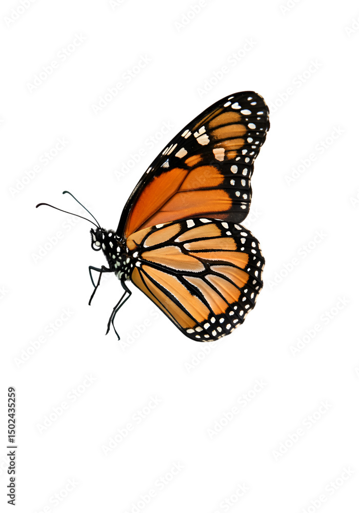 Fototapeta premium Monarch butterfly in flight (2)