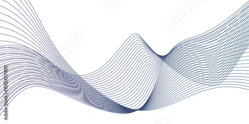 Abstract wave blend stripes lines white background. Vector curve line pattern mesh. Technology lines flow and motion energy blend.	
