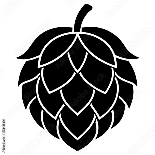 Hop-bud Vector AI Graphic Design File on White Background