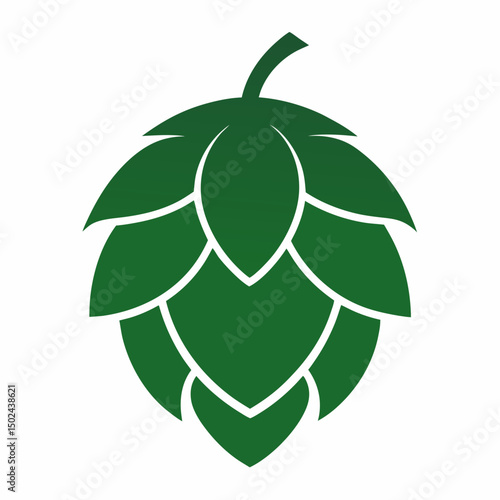 Hop-bud Vector AI Graphic Design File on White Background