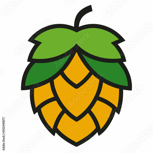 Beer-hop Vector AI Graphic Design File on White Background