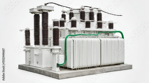 Low-voltage enclosed transformer. Generative AI