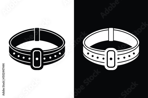 Gait Belt Silhouette Vector. Clean Medical Icon for Therapy and Rehab Applications