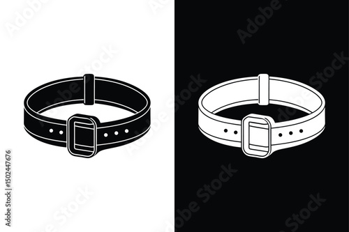 Editable Gait Belt Vector Icon. Clean Silhouette Design for Healthcare Use