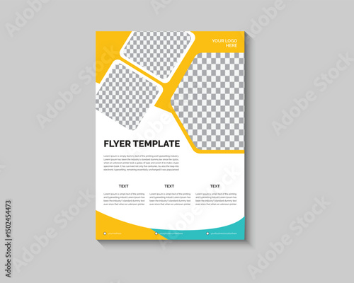 Flyer design. Corporate business report cover, brochure or flyer design. Leaflet presentation.