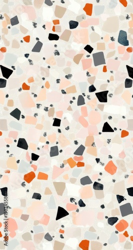 Abstract terrazzo pattern