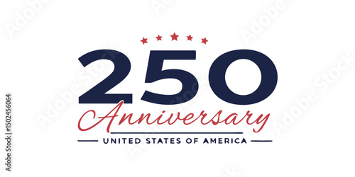 United states of america 250th anniversary celebration transparent design