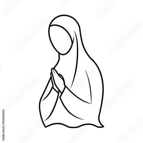 muslim woman praying silhouette islamic