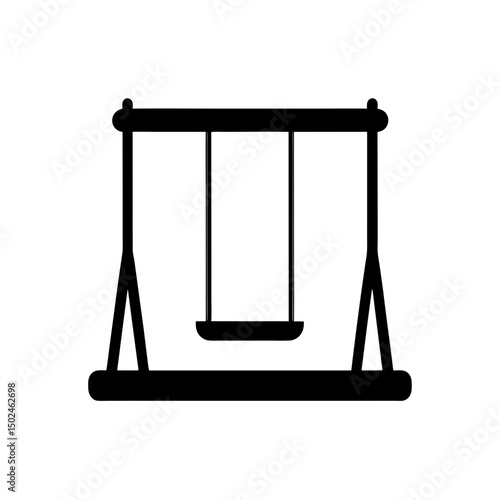 Swing Icon Vector Flat and Clean Look Isolated