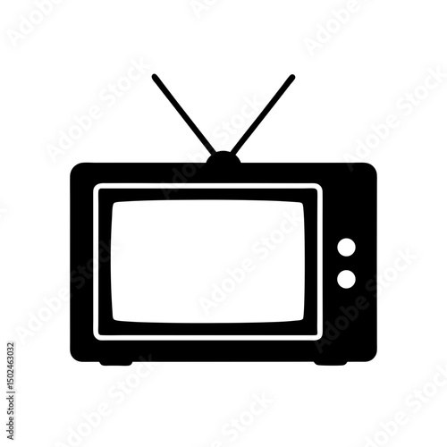 Tv Icon Vector Flat and Clean Look Isolated