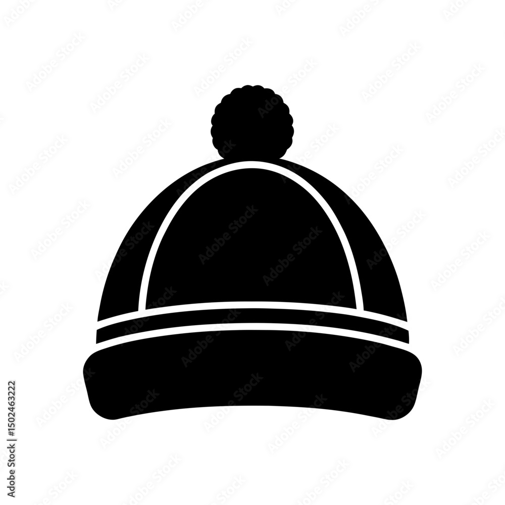 Fototapeta premium Winter Hat Icon Vector Flat and Clean Look Isolated