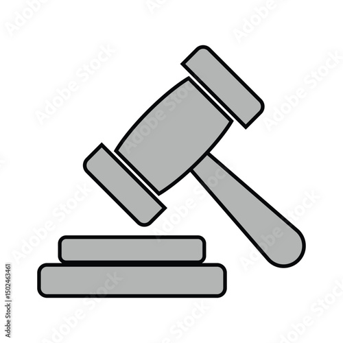 Judge Hammer Icon