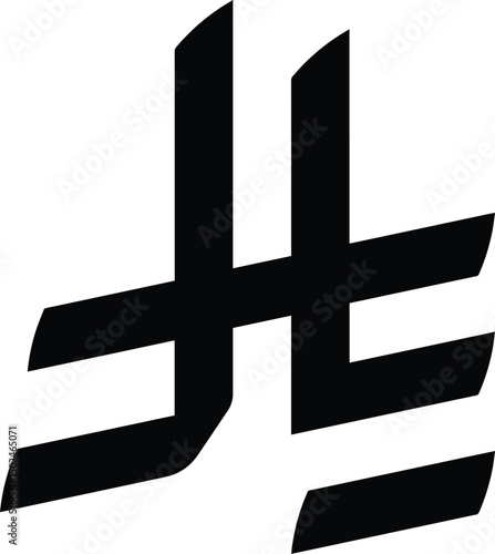 Saudi Riyal Currency Symbol Icon – Black Vector Design