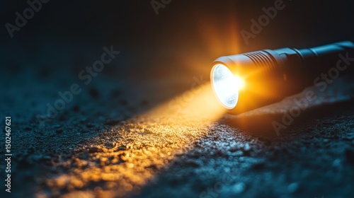 Illuminating flashlight beam