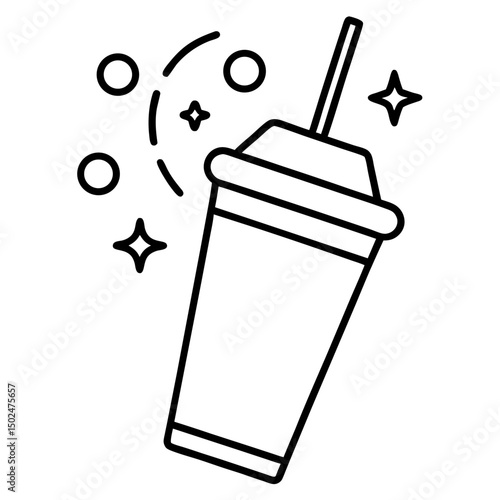 Cocktail-shaker-filled AI Vector Graphic for Bartender & Drink Design Projects