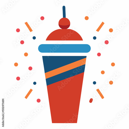 Party-shaker AI Vector Graphic for Bartender & Drink Design Projects