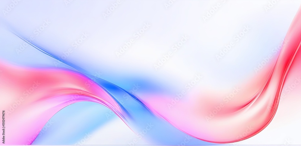 Naklejka premium Abstract Gradient Background with Smooth Curves
