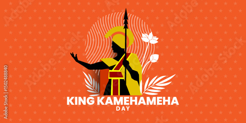 National Kamehameha Day Vector Illustration. can use for, landing page, template, ui, web, mobile app, poster, banner, flyer, background
