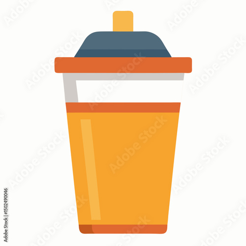 Flat-shaker AI Vector Graphic for Bartender & Drink Design Projects