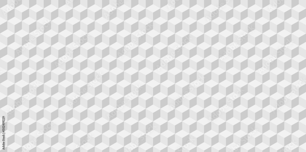 Seamless white geometric cube creative concept triangle overlapping overlap square technology background. geometric digital cubes fabric and wallpaper grid block texture background. Seamless white geometric cube creative concept triangle overlapping overlap square technology background. geometric digital cubes fabric and wallpaper grid block texture background.