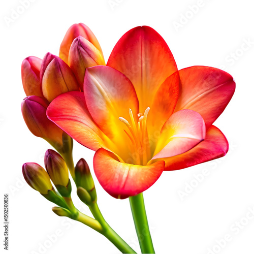 Freesia Flower: Orange Bloom