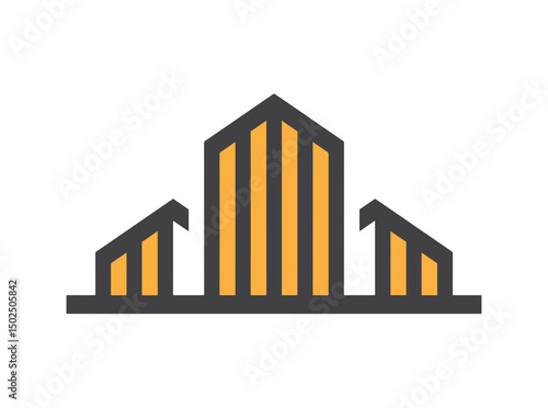 Factory Builder Business Logo SVG – Industrial, Scalable Icon Design for Manufacturing, Construction, Engineering, Industrial Firms, and Corporate Branding