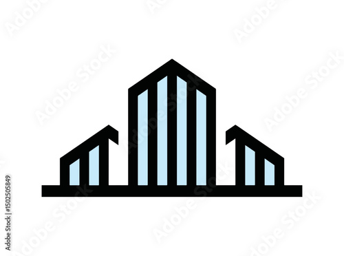 Factory Builder Business Logo SVG – Industrial, Scalable Icon Design for Manufacturing, Construction, Engineering, Industrial Firms, and Corporate Branding
