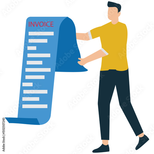 Filling Out Invoice Form