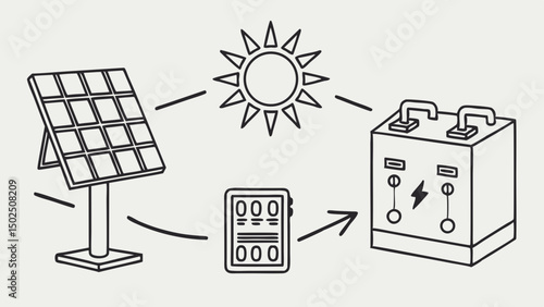 Solar Energy Power Generation System Using Sunlight for Electricity Production