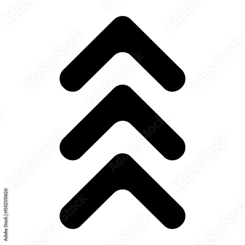 Up arrow vector icon set. scroll illustration sign collection. Direction symbol or logo.
