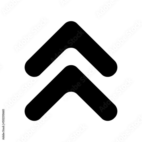 Up arrow vector icon set. scroll illustration sign collection. Direction symbol or logo.