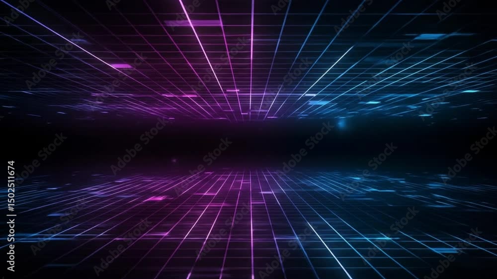 Abstract digital data stream futuristic network visualization Abstract digital data stream futuristic network visualization