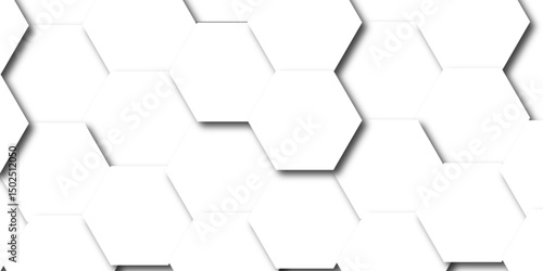 Hexagonal grid tile and mosaic structure mess cell. Abstract hexagon Seamless background. Background with hexagons. Abstract background with lines.	