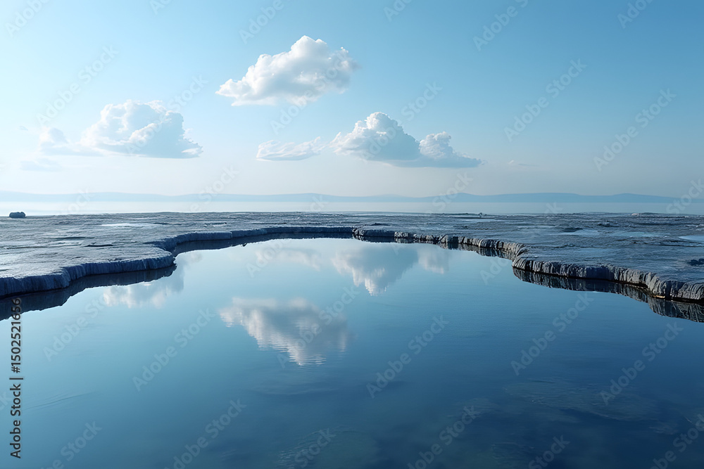 Fototapeta premium clouds over the sea